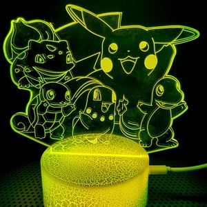 POKEMON 8 CHANGING COLOURS LAMP